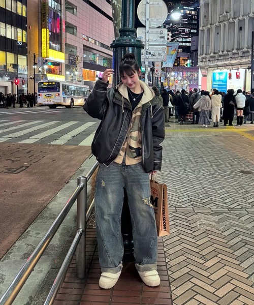 MandO（Auntie Rosa）（エムオー）の「ウッドランドカモダブルフェイスジップパーカー（パーカー・メンズ・ブラウン/ベージュ・LARGE/MEDIUM）」の10枚目の写真