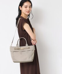 Dessin | 【A4収納可・2WAY】ベルトデザインナイロン2WAYトート(トートバッグ)