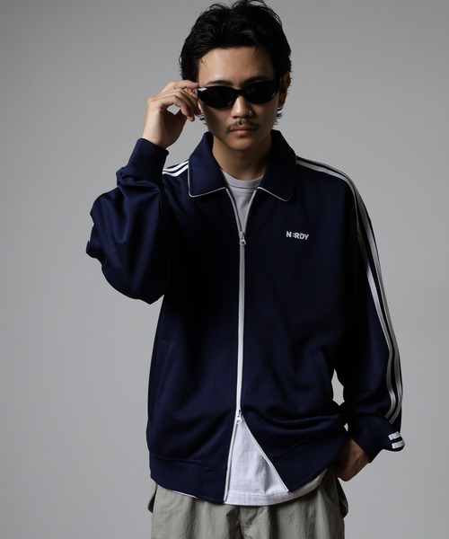 【Kページ】NERDY ノルディ　ストライプジャージ上下セット　ブラック nerdy ジャージ メンズ（ファッション）のおすすめ人気商品一覧