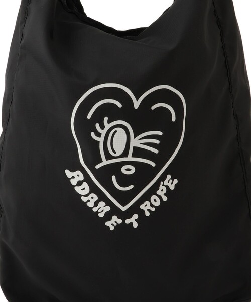 ADAM ET ROPE'（アダムエロペ）の「【Chocomoo×ADAM ET ROPE'】BAG（エコバッグ/サブバッグ・レディース・ライトグリーン/ブラック・FREE）」の18枚目の写真