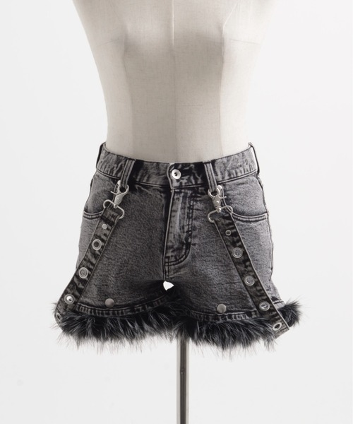 レフレム　サスペンダー付きデニムショーツ REFLEM/レフレム』サスペンダー付きデニムショーツ（デニム