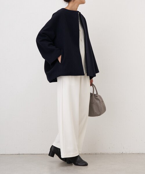 BEARDSLEY★新品★後ろぷっくりウールショートコート BEARDSLEY コート アウター 後ろぷっくりウールショートコート