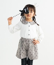 nino | 衿ミニリボンプリントTeeブラウス(Tシャツ/カットソー)