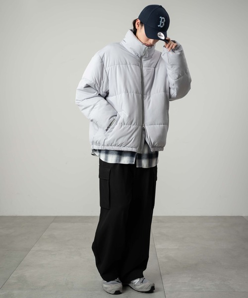 WEGO（ウィゴー）の「WEGO/【25年秋冬新作】2WAYパファーブルゾン（ダウンジャケット/コート・メンズ・グレー/ホワイト/ブラウン/その他1/ネイビー/ブラック・LARGE/MEDIUM/SMALL）」の17枚目の写真