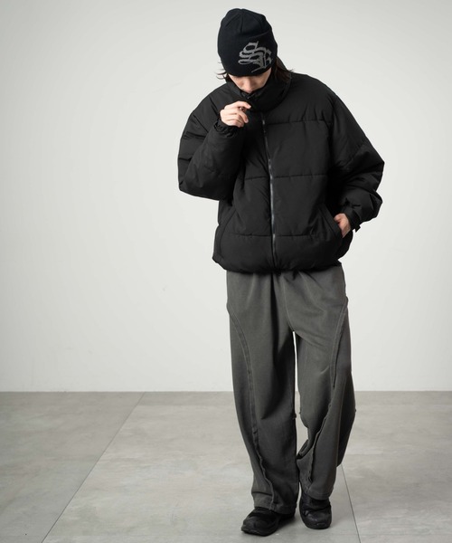 WEGO（ウィゴー）の「WEGO/【25年秋冬新作】2WAYパファーブルゾン（ダウンジャケット/コート・メンズ・グレー/ホワイト/ブラウン/その他1/ネイビー/ブラック・LARGE/MEDIUM/SMALL）」の22枚目の写真