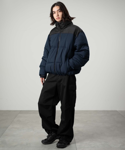 WEGO（ウィゴー）の「WEGO/【25年秋冬新作】2WAYパファーブルゾン（ダウンジャケット/コート・メンズ・グレー/ホワイト/ブラウン/その他1/ネイビー/ブラック・LARGE/MEDIUM/SMALL）」の11枚目の写真