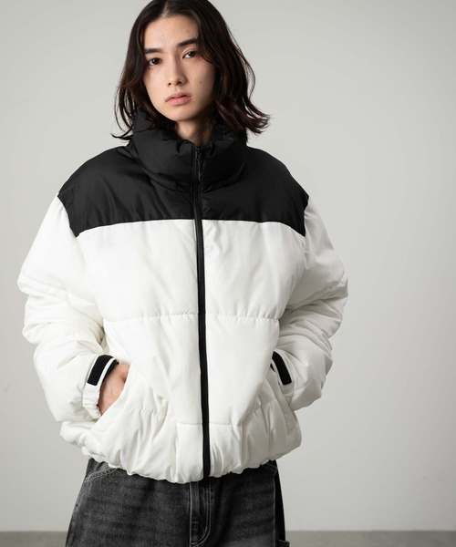 WEGO（ウィゴー）の「WEGO/【25年秋冬新作】2WAYパファーブルゾン（ダウンジャケット/コート・メンズ・グレー/ホワイト/ブラウン/その他1/ネイビー/ブラック・LARGE/MEDIUM/SMALL）」の18枚目の写真