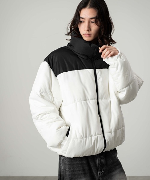 WEGO（ウィゴー）の「WEGO/【25年秋冬新作】2WAYパファーブルゾン（ダウンジャケット/コート・メンズ・グレー/ホワイト/ブラウン/その他1/ネイビー/ブラック・LARGE/MEDIUM/SMALL）」の21枚目の写真