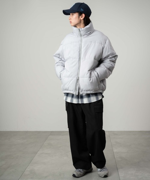 WEGO（ウィゴー）の「WEGO/【25年秋冬新作】2WAYパファーブルゾン（ダウンジャケット/コート・メンズ・グレー/ホワイト/ブラウン/その他1/ネイビー/ブラック・LARGE/MEDIUM/SMALL）」の16枚目の写真