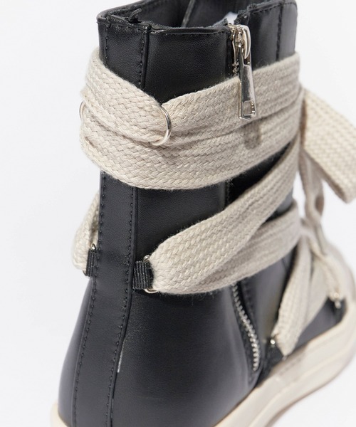 Theater code(シアターコード)の「Leather Volume Sole Sneakers/レザー ボリュームソール スニーカー 2026年 夏 夏服(スニーカー・メンズ・ブラック・27/28)」の9枚目の写真