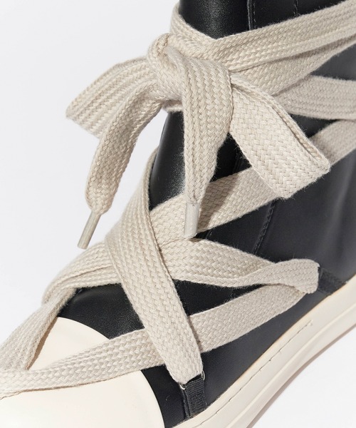 Theater code(シアターコード)の「Leather Volume Sole Sneakers/レザー ボリュームソール スニーカー 2026年 夏 夏服(スニーカー・メンズ・ブラック・27/28)」の6枚目の写真