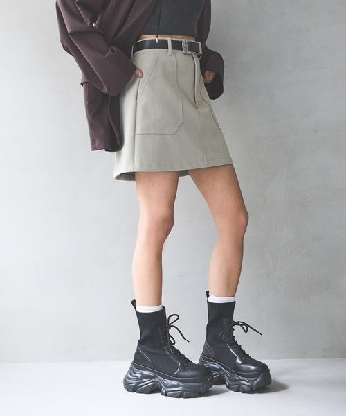PAGEBOY（ページボーイ）の「アソートミニスカート（スカート・レディース・ブラック/ベージュ/ライトグレー/ブラウン系その他・FREE）」の11枚目の写真