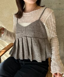 Thevon | ツイードプリーツビスチェ(シャツ/ブラウス)