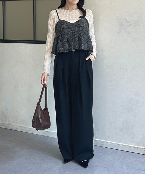 Thevon（ゼボン）の「ツイードプリーツビスチェ（シャツ/ブラウス・レディース・ブラウン/ブラック・FREE）」の17枚目の写真