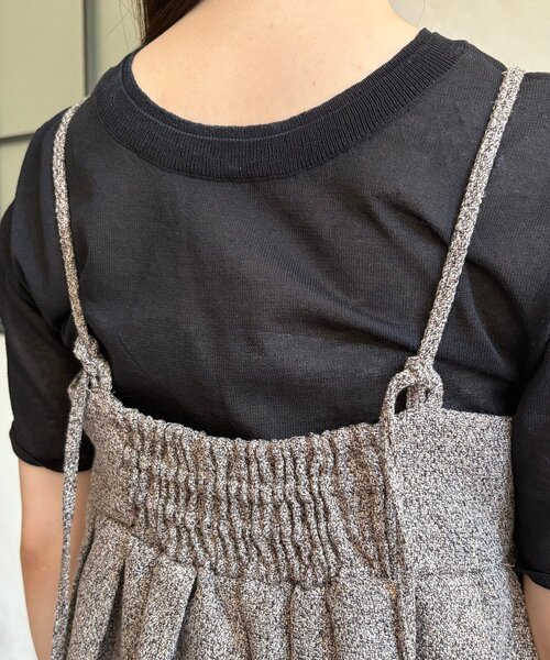 Thevon（ゼボン）の「ツイードプリーツビスチェ（シャツ/ブラウス・レディース・ブラウン/ブラック・FREE）」の7枚目の写真