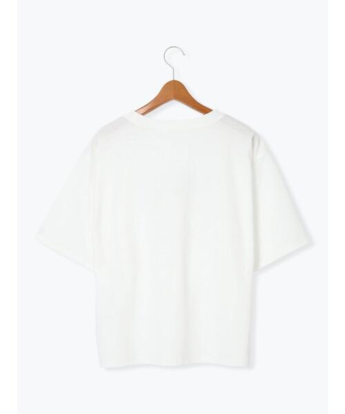 Lugnoncure（ルノンキュール）の「かすれロゴプリントTシャツ（Tシャツ/カットソー・レディース・ブラック/チャコールグレー/オフホワイト・F）」の15枚目の写真