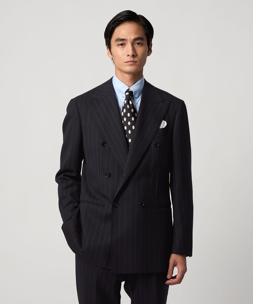 UNITED ARROWSペンシル ストライプ ６ボタン スーツ S―MODEL 1100025F0927_m1_a016.jpg