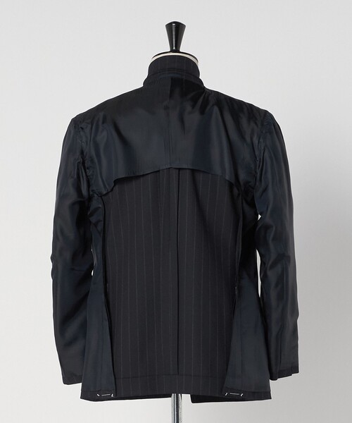 ワイドストライプ ダブル 6ボタン スーツ MC‐MODEL ヨコストレッチ