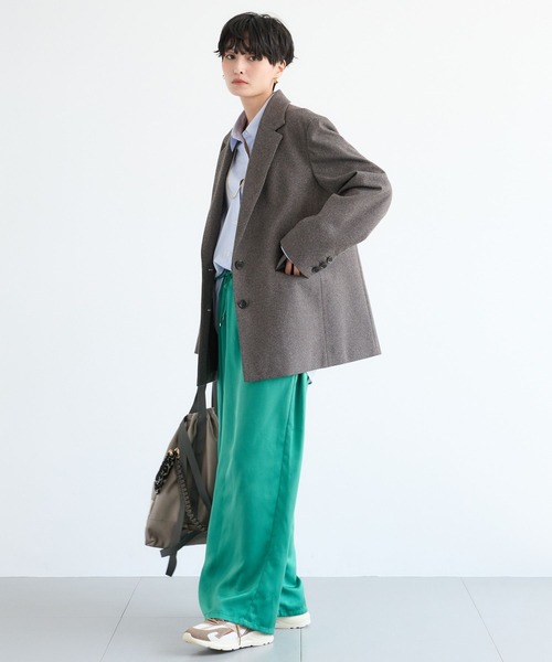 BARNYARDSTORM（バンヤードストーム）の「BARNYARDSTORM / 千鳥カットジャケット 【「BABALOG」チャンネルご紹介アイテム】（テーラードジャケット・レディース・ブラウン・S/M）」の3枚目の写真