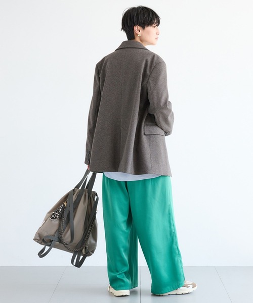 BARNYARDSTORM（バンヤードストーム）の「BARNYARDSTORM / 千鳥カットジャケット 【「BABALOG」チャンネルご紹介アイテム】（テーラードジャケット・レディース・ブラウン・S/M）」の4枚目の写真