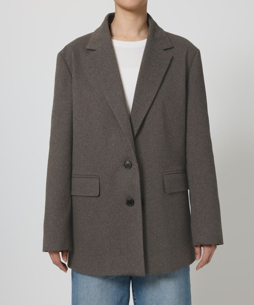 BARNYARDSTORM（バンヤードストーム）の「BARNYARDSTORM / 千鳥カットジャケット 【「BABALOG」チャンネルご紹介アイテム】（テーラードジャケット・レディース・ブラウン・S/M）」の9枚目の写真