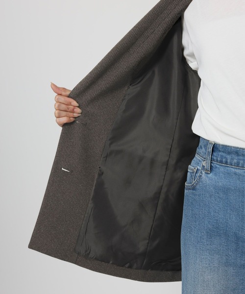 BARNYARDSTORM（バンヤードストーム）の「BARNYARDSTORM / 千鳥カットジャケット 【「BABALOG」チャンネルご紹介アイテム】（テーラードジャケット・レディース・ブラウン・S/M）」の19枚目の写真