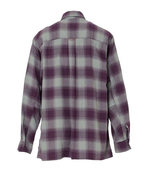 NANGA（ナンガ）の「OMBRE CHECK W PK BOX SHIRT/オンブレチェック ダブルポケット ボックスシャツ（シャツ/ブラウス・メンズ・ブラック/パープル・M/S/XL/L）」の21枚目の写真