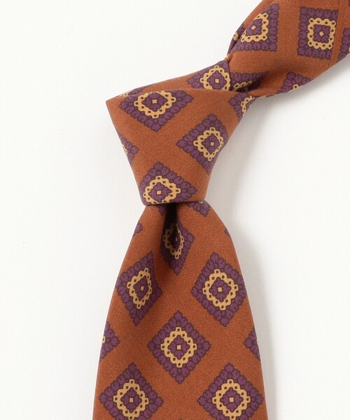 Seaward & Stearn / シルク 小紋柄 プリント ネクタイ