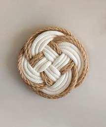 aimoha（アイモハ）の「北欧風ロープ編みコースター（グラス/マグカップ/タンブラー）」