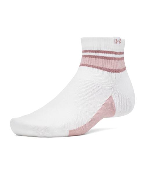 UNDER ARMOUR（アンダーアーマー）の「UAスポーツスタイル コットン ノベルティ クオーター ソックス （3足セット）（トレーニング/メンズ/レディース）（ソックス/靴下・レディース・グレー系その他・L/M/S）」の2枚目の写真