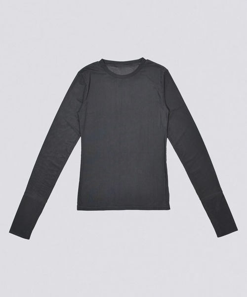 kiehtova(キエトヴァ)の「【kiehtova】SHEER STRETCH TULLE TOPS/シアー ストレッチ チュール KTWR42 ※(Tシャツ/カットソー・レディース・ブラック/レッド/ブラウン/グレー・FREE)」の17枚目の写真