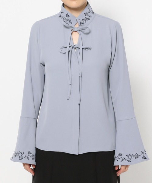 【新品未使用品】HARE 2WAYフラワーシシュウブラウス 2WAYフラワーシシュウブラウス(HARE)（シャツ/ブラウス）｜HARE