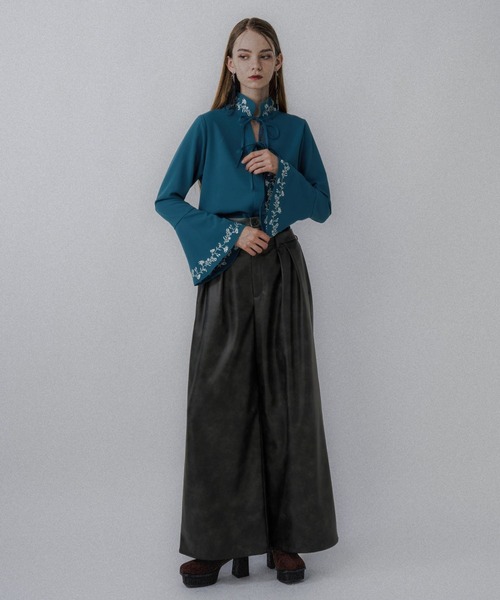 【新品未使用品】HARE 2WAYフラワーシシュウブラウス 2WAYフラワーシシュウブラウス(HARE)（シャツ/ブラウス）｜HARE