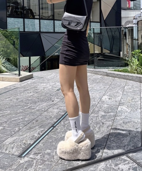 R&E（アールアンドイー）の「【25AW新作】【R&E】バックストラップ厚底サボファーサンダル（サンダル・レディース・アイボリー/ピンク/ブラック・LL/L/M/S）」の21枚目の写真