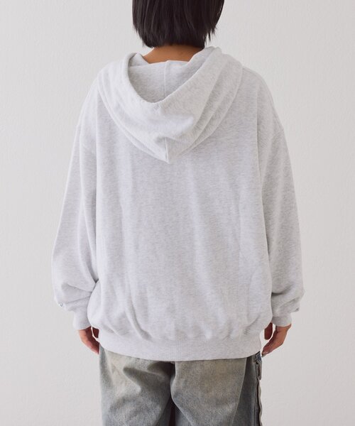 DISCUS(ディスカス)の「【DISCUS】ロゴ刺繍裏毛フルジップパーカー(パーカー・レディース・グレー/ネイビー/ブラック・MEDIUM/SMALL/LARGE)」の19枚目の写真