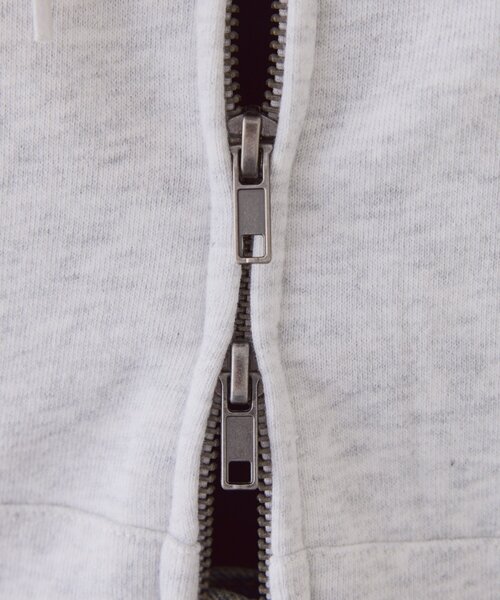 DISCUS(ディスカス)の「【DISCUS】ロゴ刺繍裏毛フルジップパーカー(パーカー・レディース・グレー/ネイビー/ブラック・MEDIUM/SMALL/LARGE)」の9枚目の写真