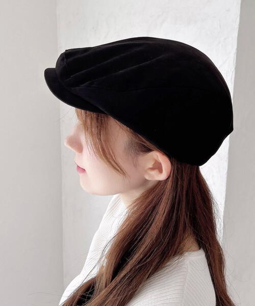 INGNI（イング）の「フェイクスエードハンチング（ハット・レディース・ブラック/ブラウン・ONE SIZE）」の4枚目の写真