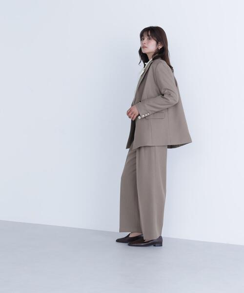 NATURAL BEAUTY BASIC(ナチュラルビューティーベーシック)の「◇<骨格ナチュラル>ツイーディータックワイドパンツ(その他パンツ・レディース・ベージュ系その他/ブラウン系その他・MEDIUM/SMALL)」の4枚目の写真