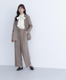NATURAL BEAUTY BASIC | ◇<骨格ナチュラル>ツイーディータックワイドパンツ(その他パンツ)