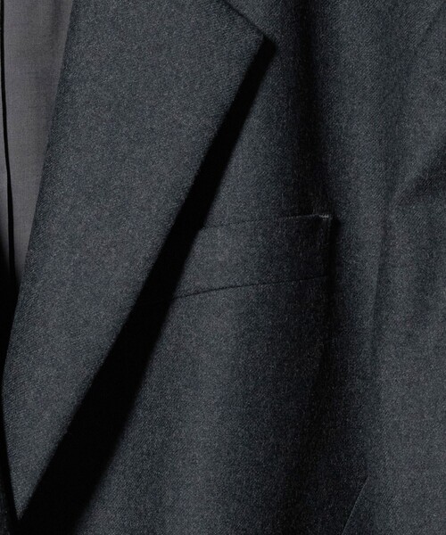 6(ROKU)＞フラノ グレー ジャケット（テーラードジャケット）｜6（ロク