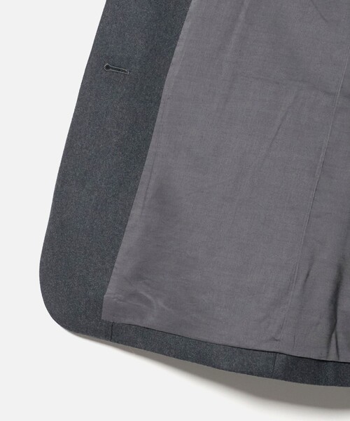 6(ROKU)＞フラノ グレー ジャケット（テーラードジャケット）｜6（ロク