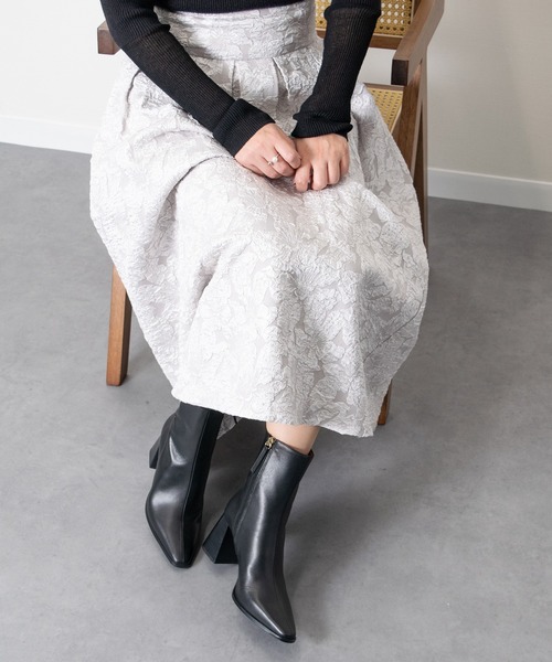 ANGEL ALARCON(アンヘルアラルコン)の「【ANGEL ALARCON】フレアヒールセンターシームブーツ(D53002)(ブーツ・レディース・ブラウン系その他/ブラック/ブラック系その他・38/37/36/39/35)」の7枚目の写真