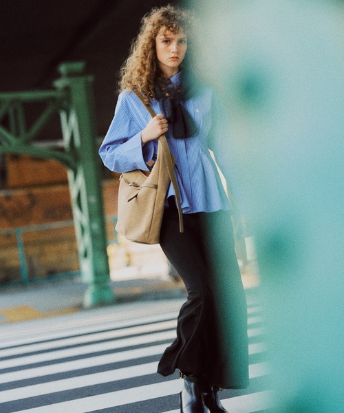 POLO BCS（ポロ ビーシーエス）の「【POLOBCS】VIS別注ウエストタックフレアシャツ（シャツ/ブラウス・レディース・ホワイト/ブルー系その他4/ネイビー/ホワイト系その他/ピンク・FREE）」の11枚目の写真