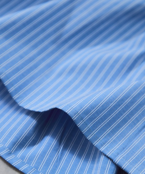 POLO BCS（ポロ ビーシーエス）の「【POLOBCS】VIS別注ウエストタックフレアシャツ（シャツ/ブラウス・レディース・ホワイト/ブルー系その他4/ネイビー/ホワイト系その他/ピンク・FREE）」の7枚目の写真