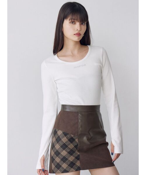 HOTFIXロゴテレコトップス（Tシャツ/カットソー）｜MURUA（ムルーア