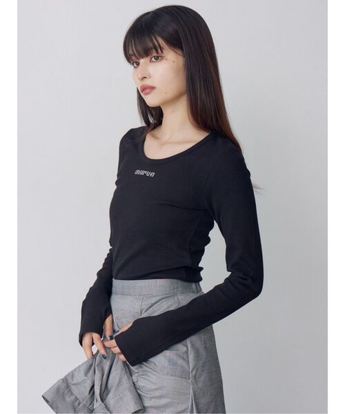 HOTFIXロゴテレコトップス（Tシャツ/カットソー）｜MURUA（ムルーア