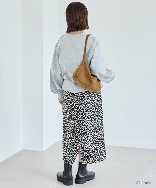 LAVEANGE（ラビアンジェ）の「レオパードジャガードスカート（スカート・レディース・オフホワイト/ベージュ・M/LL/3L/4L/5L）」の13枚目の写真