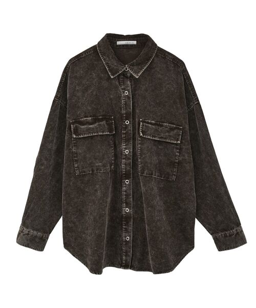 ELENCARE DUE（エレンカーレデュエ）の「・ELENCARE DUE ケミカルコーデュロイシャツ（シャツ/ブラウス・レディース・グレー/ブラウン/グリーン・FREE）」の13枚目の写真