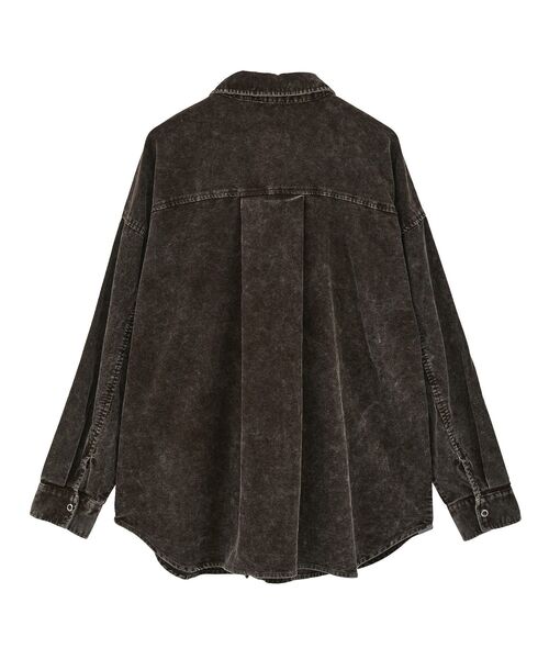 ELENCARE DUE（エレンカーレデュエ）の「・ELENCARE DUE ケミカルコーデュロイシャツ（シャツ/ブラウス・レディース・グレー/ブラウン/グリーン・FREE）」の6枚目の写真