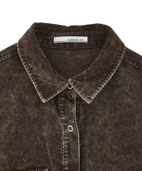 ELENCARE DUE（エレンカーレデュエ）の「・ELENCARE DUE ケミカルコーデュロイシャツ（シャツ/ブラウス・レディース・グレー/ブラウン/グリーン・FREE）」の15枚目の写真